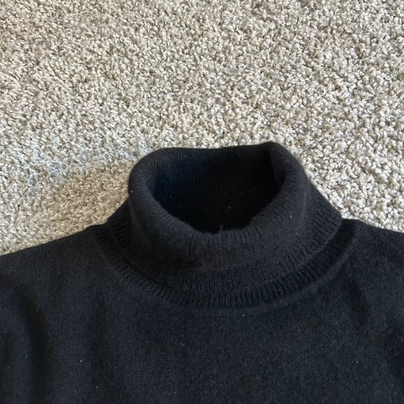Charter Club Womens Small Black 100 %Cashmere Turtleneck Sweater - Picture 8 of 9